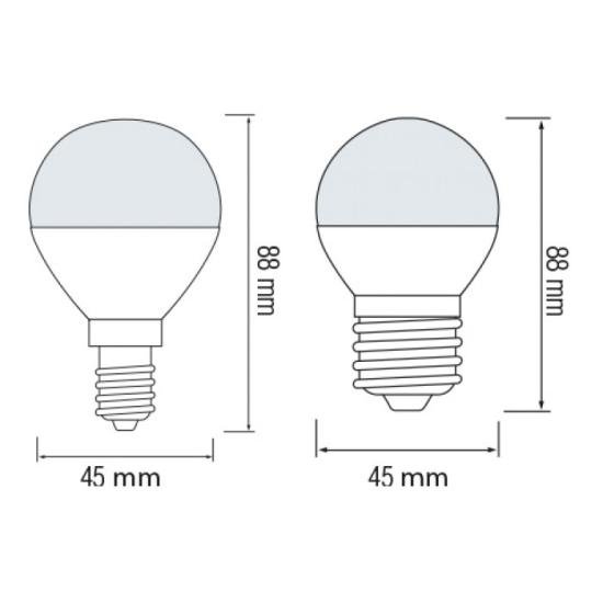 LED лампа "шарик" G-45 10W 4200K E-27 Horoz Elite-10