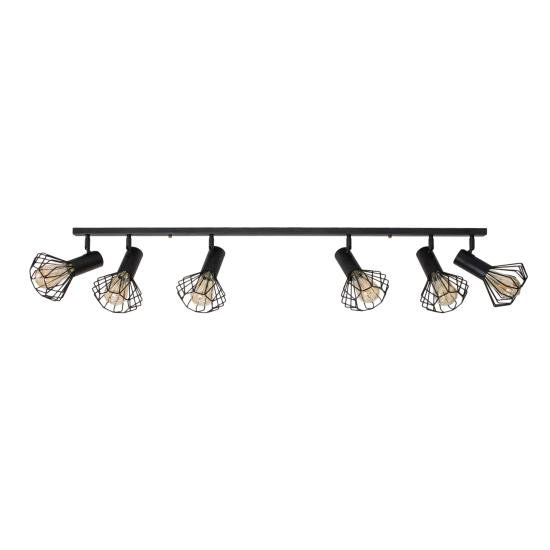 Світильник лофт MSK Electric Diadem стельовий NL 22151-6 BK