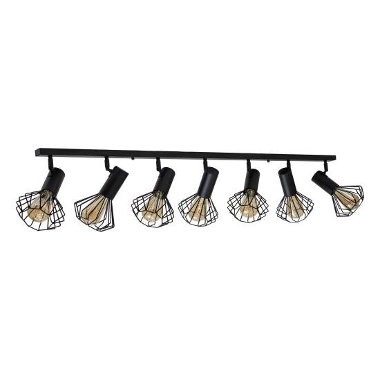 Светильник лофт MSK Electric Diadem потолочный NL 22151-7 BK