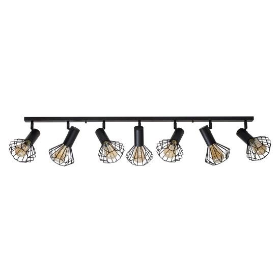 Світильник лофт MSK Electric Diadem стельовий NL 22151-7 BK