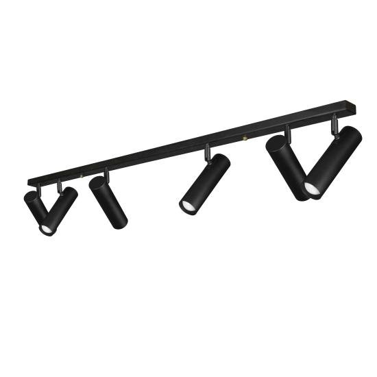 Світильник стельовий MSK Electric Telescope з повортними плафонами NL 22501-6 BK