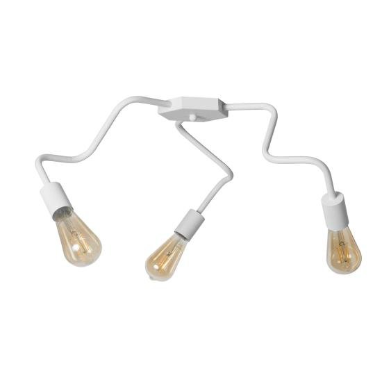 Люстра лофт MSK Electric Laminari потолочная на три лампы NL 17503-3 WH