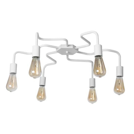 Люстра лофт MSK Electric Laminari потолочная на шесть ламп NL 17503-6 WH