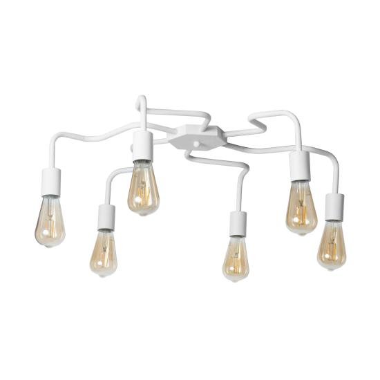 Люстра лофт MSK Electric Laminari потолочная на шесть ламп NL 17503-6 WH