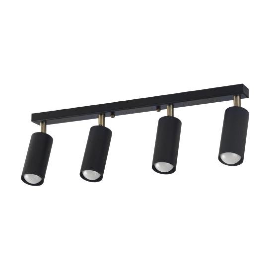 Світильник стельовий MSK Electric Tube спот з поворотним механізмом NL 1105-4 BK