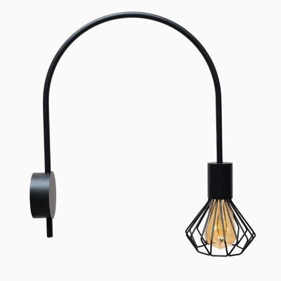 Светильник настенный MSK Electric Diadem бра под лампу Е27 из металла NL 221549 BK