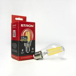 Винтажная LED лампа Эдисона 15W A60 3000K E27 ETRON Filament 1-EFP-103