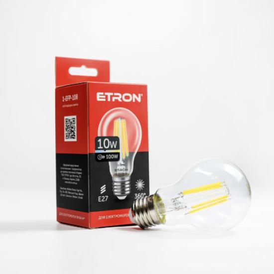 Вінтажна LED лампа 10w A60 4200k E27 ETRON Filament 1 - EFP - 108