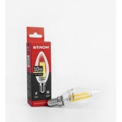 Лампа "Свеча" 10W С-37 3000K E14 ETRON Filament 1-EFP-117