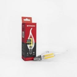 Лампа "Свеча на ветру" 10W С-37 3000K E14 ETRON Filament 1-EFP-135