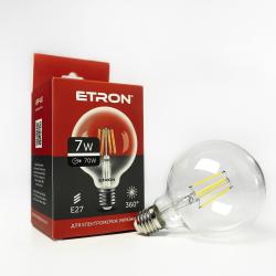 Лампа світлодіодна ETRON куля G95 філаментная 7W 4200K E27 1-EFP-162