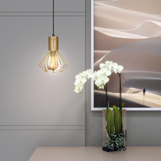 Світильник лофт MSK Electric Diadem підвісний бронза NL 2215 BN