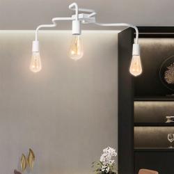 Люстра лофт MSK Electric Laminari стельова на три лампи NL 17503-3 WH