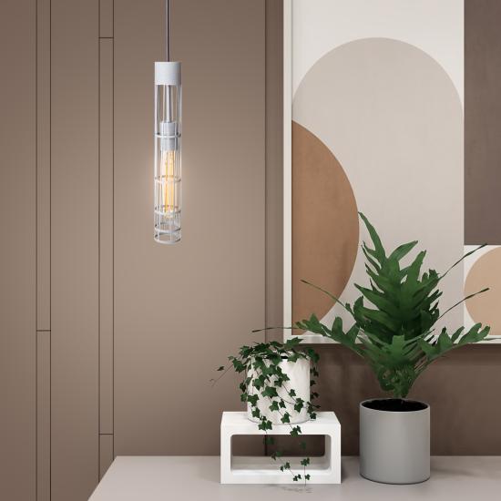 Светильник подвесной MSK Electric Flow в стиле лофт под лампу Е27 серый MR 6040 GR