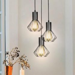 Светильник лофт MSK Electric Diadem подвесной на круглом основании NL 2215-3R