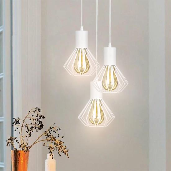 Светильник лофт MSK Electric Diadem подвесной на круглом основании NL 2215-3R W