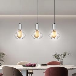 Светильник лофт MSK Electric Diadem подвесной на планке хром NL 2215-3 CR