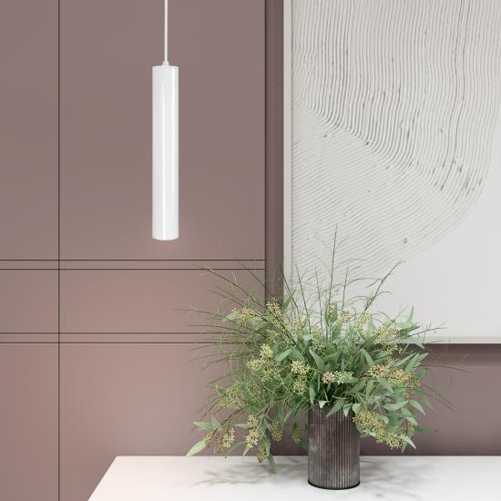Світильник підвісний MSK Electric Tube NL 3522 WGL білий глянець