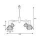 Люстра MSK Electric Diadem на чотири плафони NL 22152-4 WH