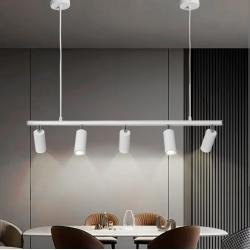 Люстра підвісна MSK Electric Tube у стилі лофт з поворотними плафонами NL 2450-5 WH