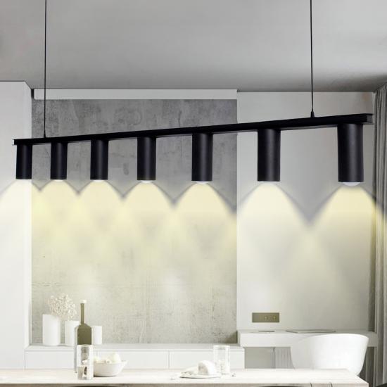Люстра підвісна MSK Electric Tube у стилі лофт NL 2450-7 BK
