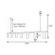 Люстра підвісна MSK Electric Tube у стилі лофт NL 2450-7 BK