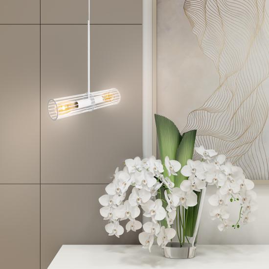 Светильник подвесной в стиле лофт MSK Electric Malta под лампу Е27 NL 1041 WH белый