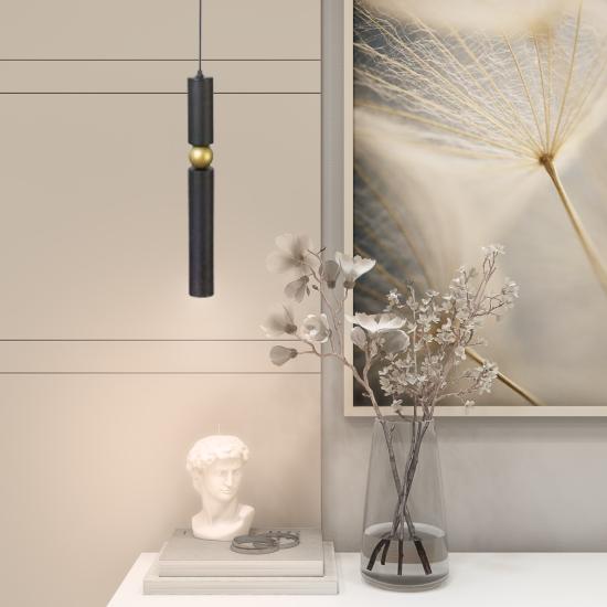 Светильник подвесной MSK Electric Antique NL 40500 BK+BN