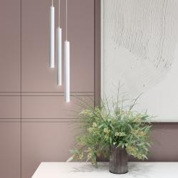 Світильник MSK Electric Elegant підвісний на круглій основі NL 4045-3R WH