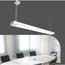 Світильник лінійний підвісний 125см MSK Electric Office під дві led лампи G-13 SL-120-2T8 WH