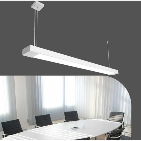 Светильник подвесной линейный 125см MSK Electric Office под две led лампы G-13 SL-120-2T8 WH