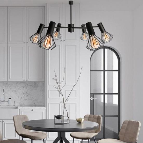 Люстра MSK Electric Diadem на шесть плафонов NL 22152-6 BK